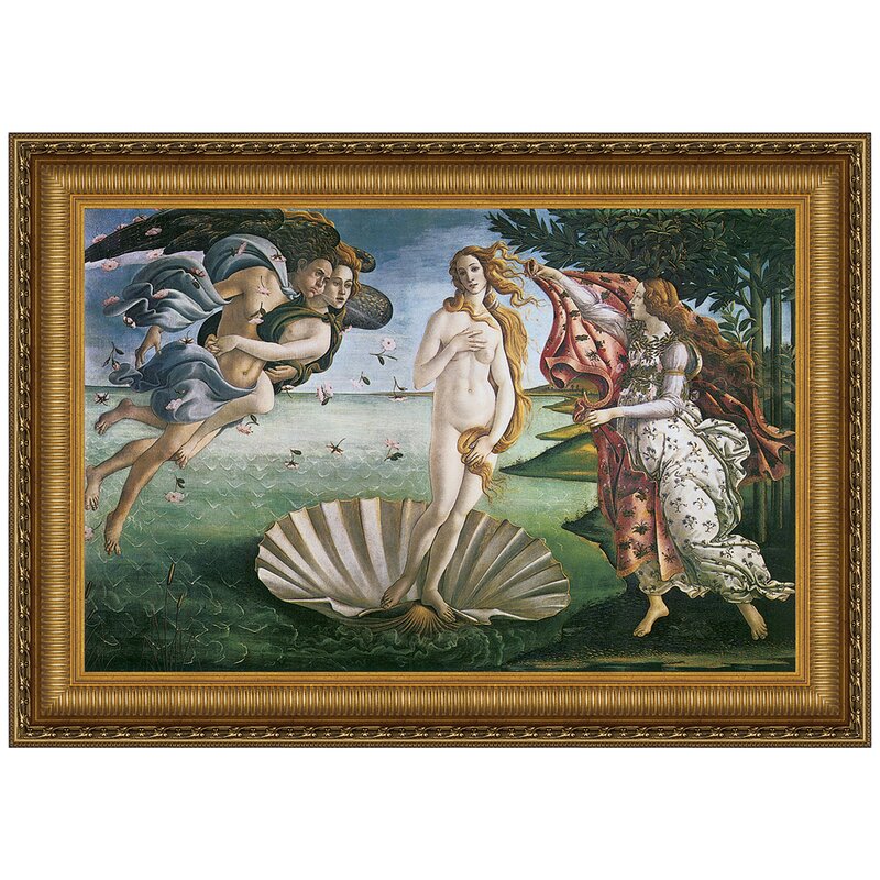Vault W Artwork The Birth Of Venus 1485 By Sandro Botticelli Framed